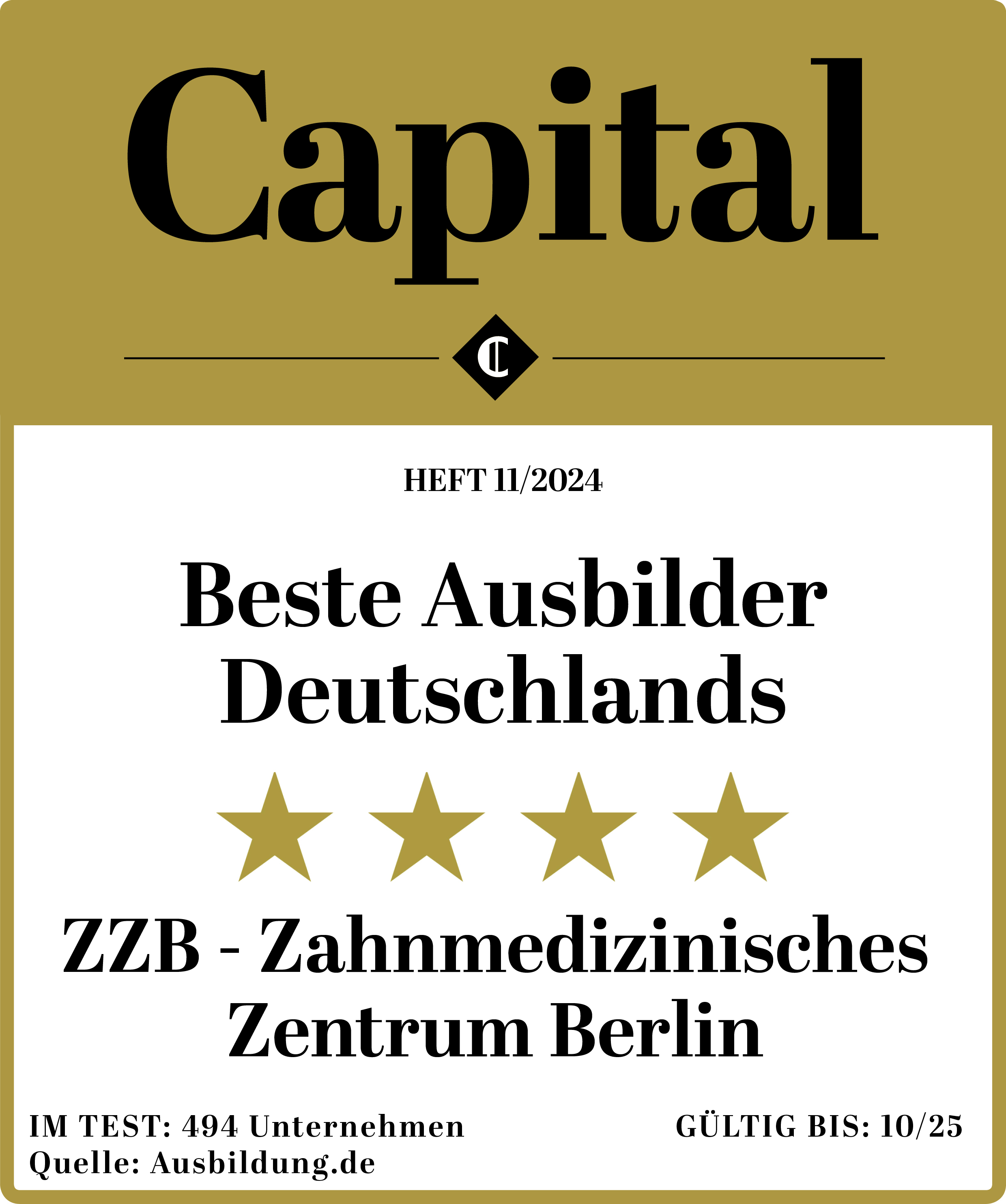 Beste Ausbildung Zahnmedizinische Fachangestellte in Berlin Siegel